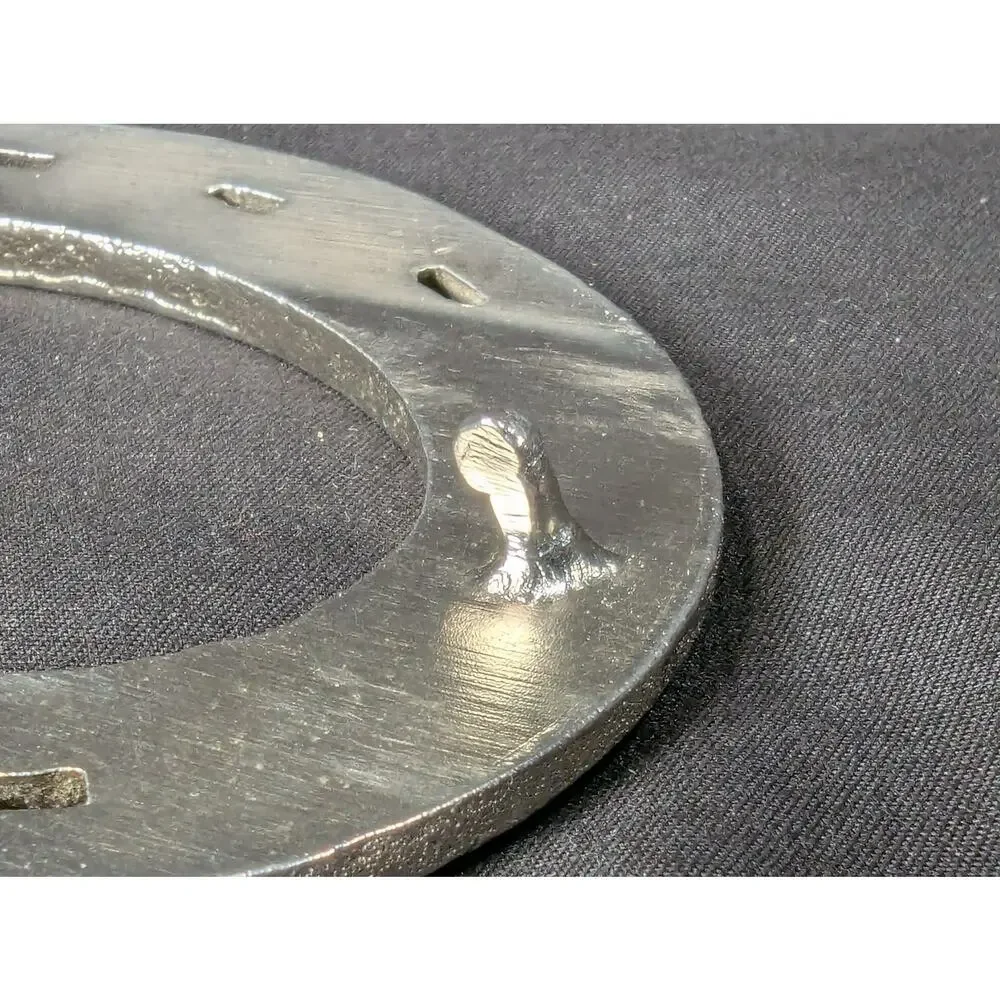 Vintage Horseshoe Belt Buckle Western Style Cast Metal Rustic Accessory Good